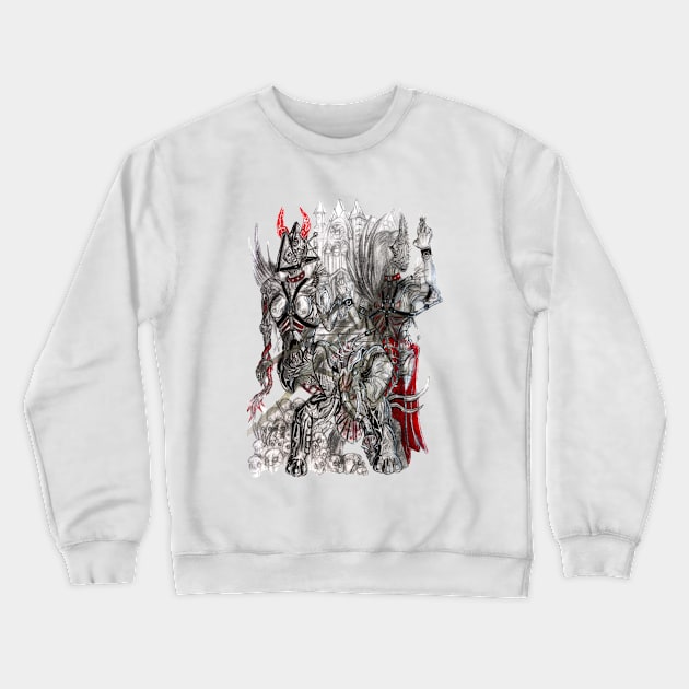 Elephat Of The Duomo Crewneck Sweatshirt by ArachnaVonFenrir